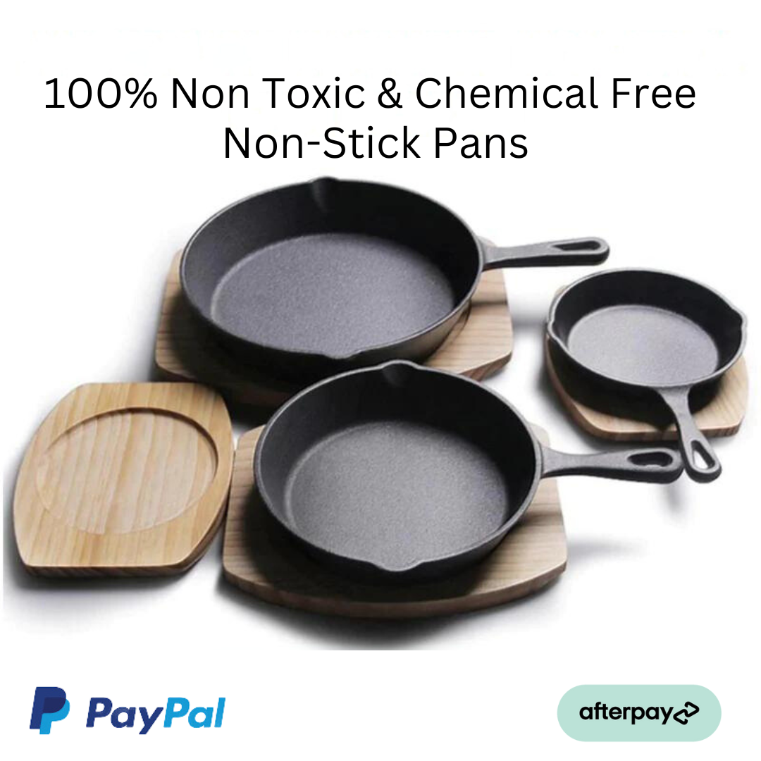 3-Piece Iron Cast Skillet Set