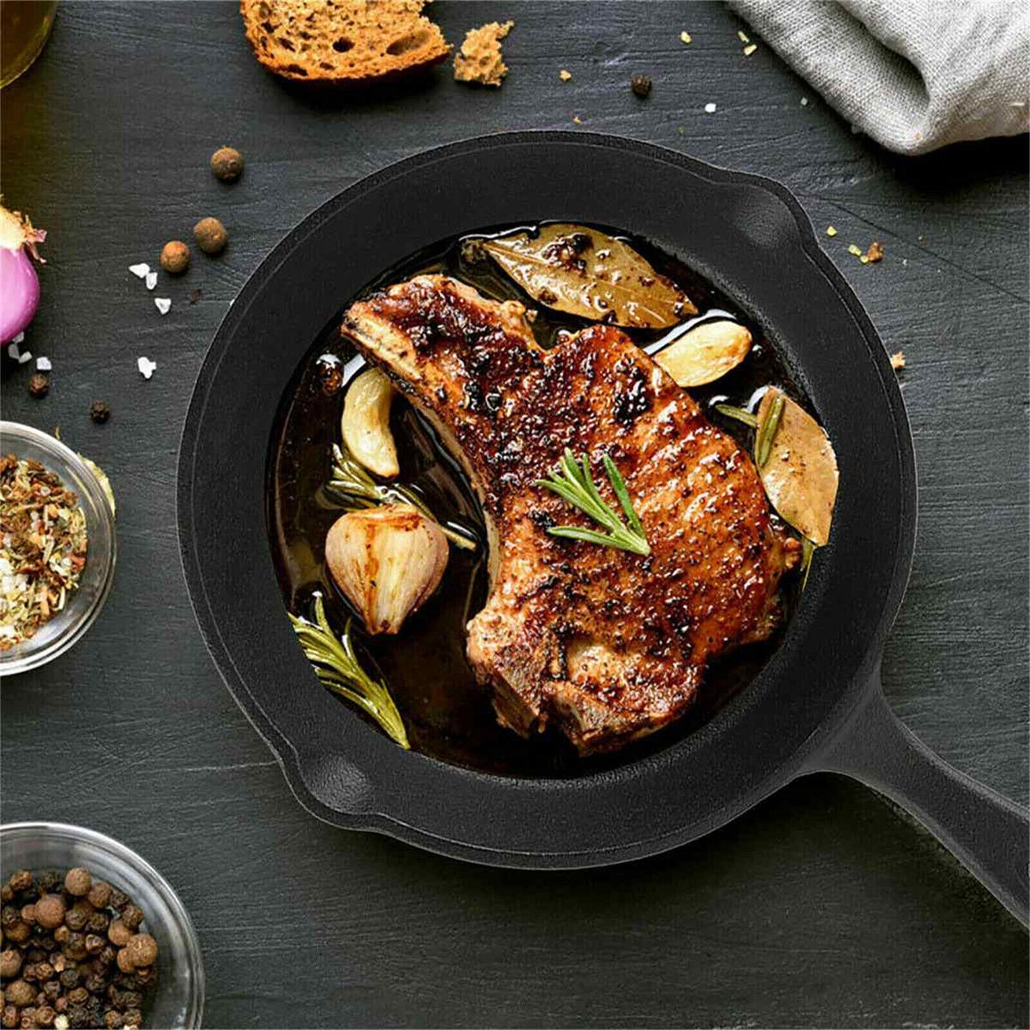 3-Piece Iron Cast Skillet Set